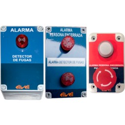 CAJA FUGA + ALARMA PERSONA ENCERRADA SIN BATERIA